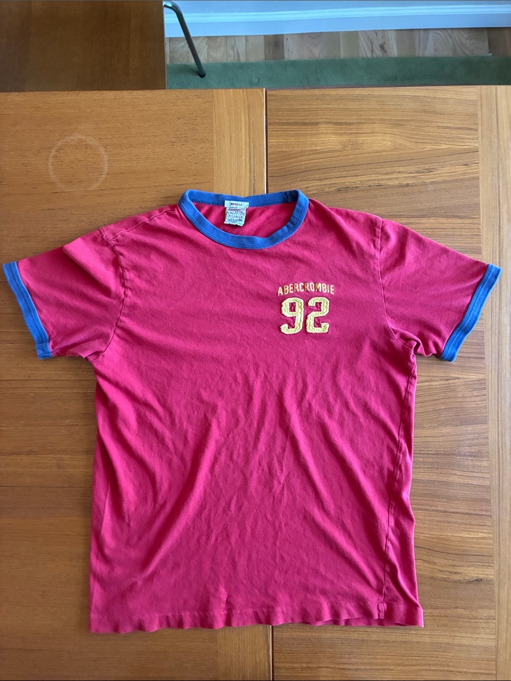 Vintage Abercrombie Red Ringer Tee